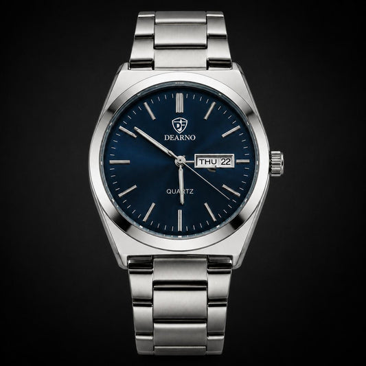 Dearno Quartz Classic Dual-Tone and Stainless Steel Men's Watch