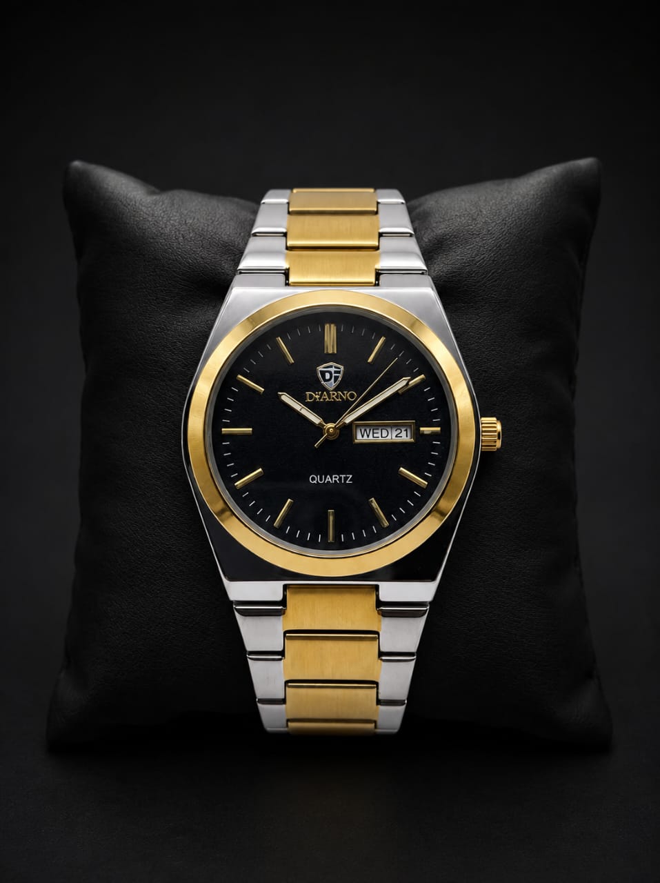 Dearno Quartz Classic Dual-Tone and Stainless Steel Men's Watch