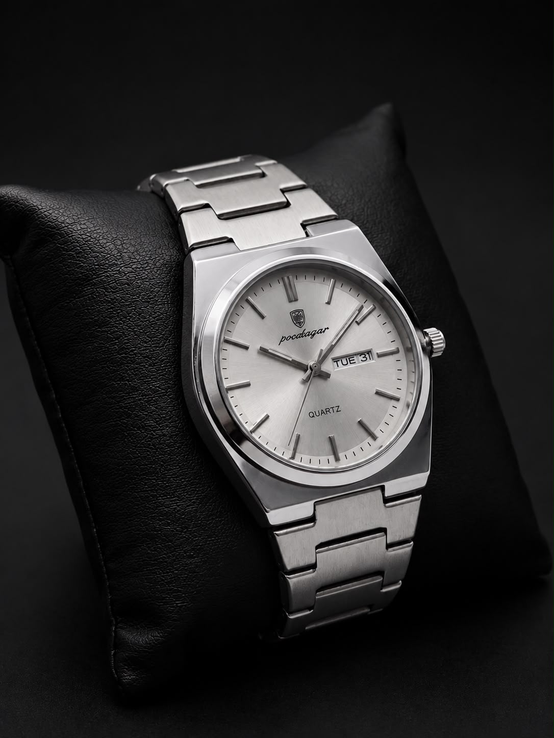 Pocatagar Quartz Stainless Steel Classic Minimalist Men's Watch