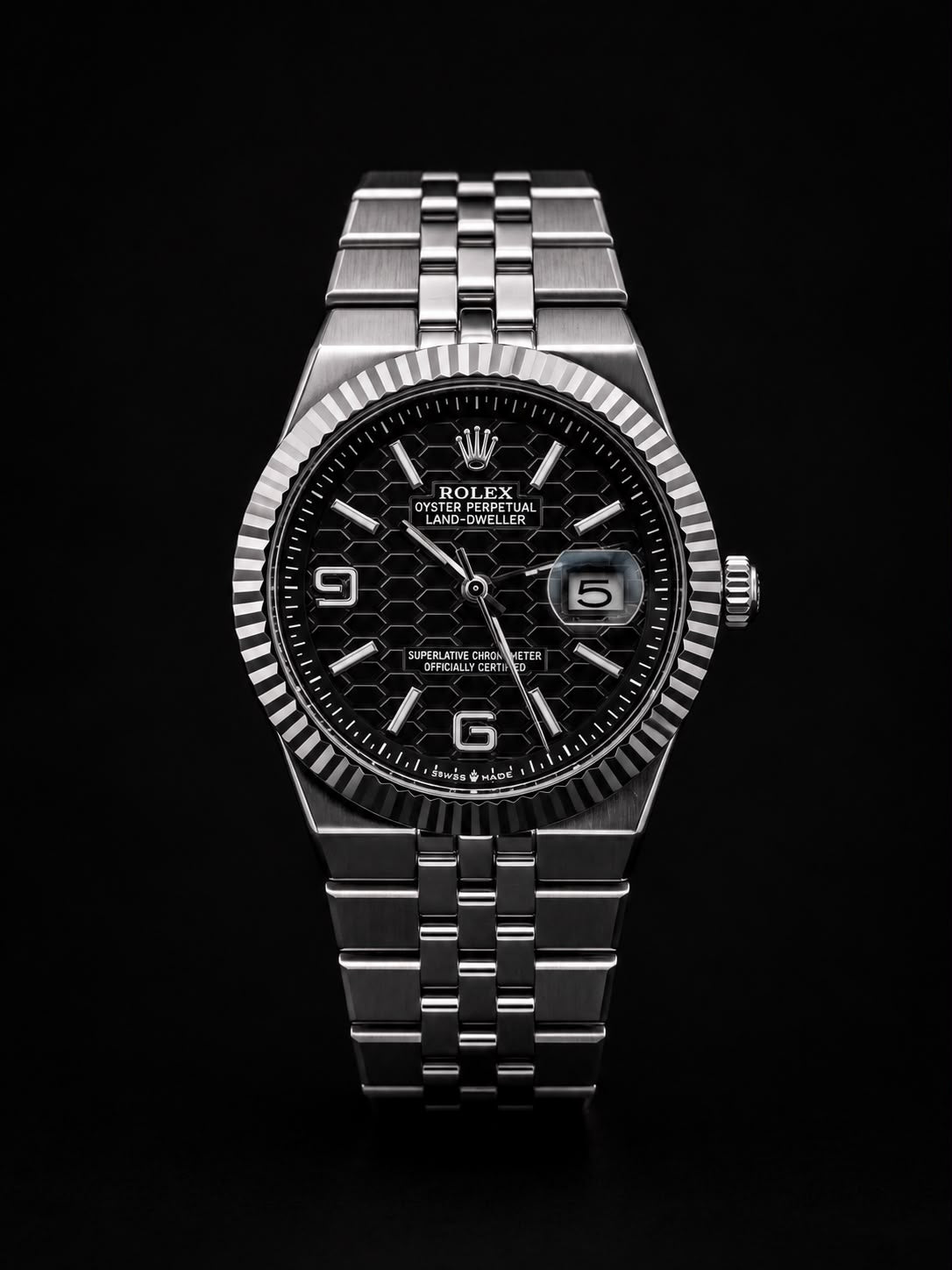 Luxury Semi-Automatic Mechanical Men's Watch – Stainless Steel Bracelet, Date Display,