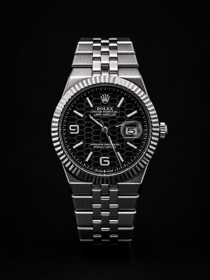 Luxury Semi-Automatic Mechanical Men's Watch – Stainless Steel Bracelet, Date Display,