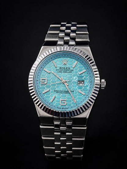 Luxury Semi-Automatic Mechanical Men's Watch – Stainless Steel Bracelet, Date Display,