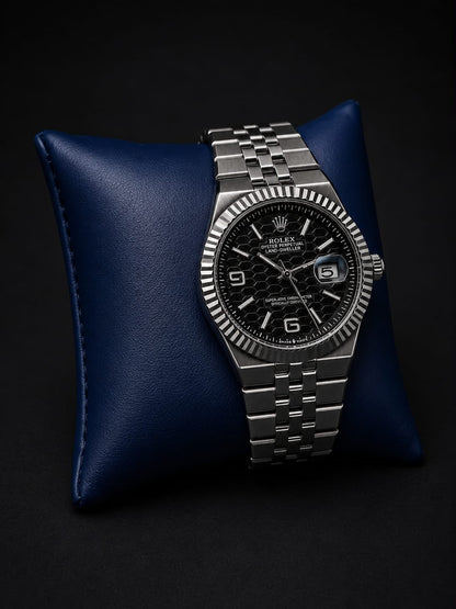 Luxury Semi-Automatic Mechanical Men's Watch – Stainless Steel Bracelet, Date Display,