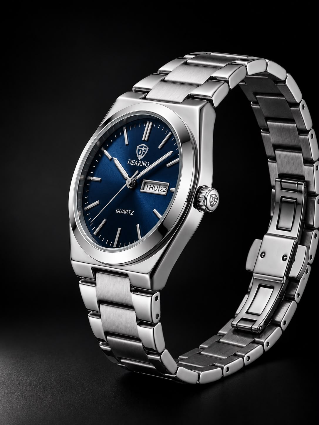 Dearno Quartz Classic Dual-Tone and Stainless Steel Men's Watch