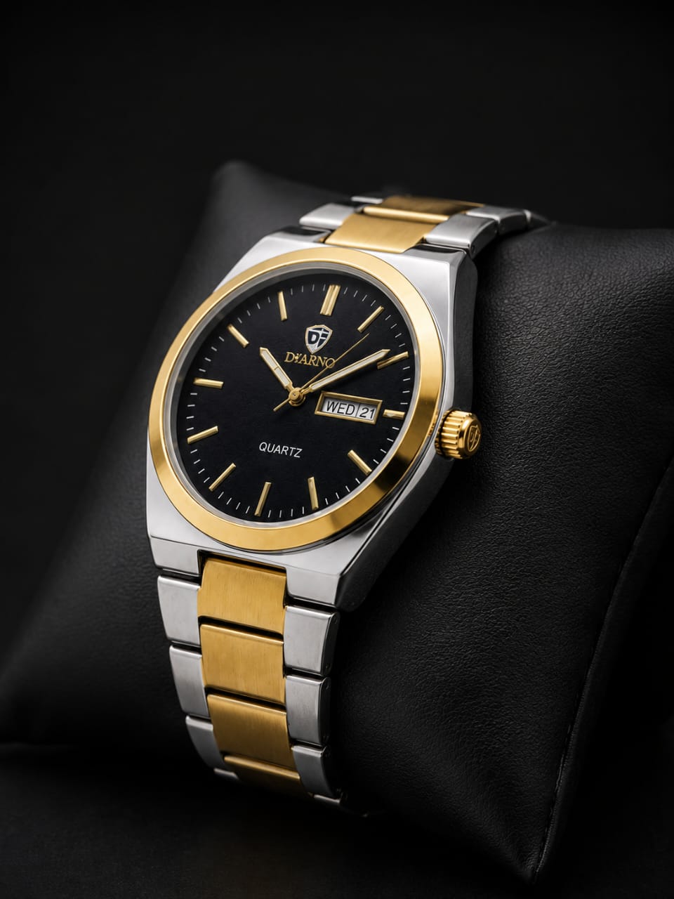 Dearno Quartz Classic Dual-Tone and Stainless Steel Men's Watch